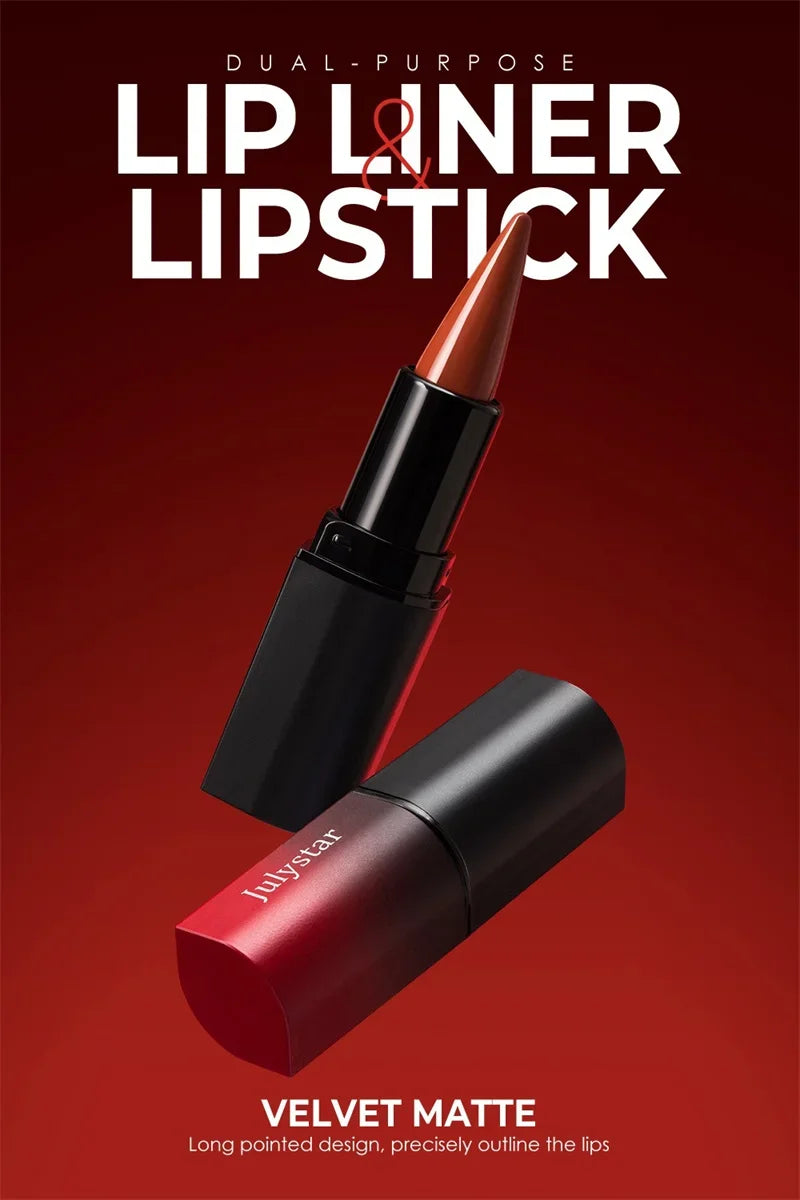 Tapered Nib Lip Liner Pencil Long-Lasting Matte Black Brown Velvet Lipstick Waterproof Natural Slim Lip Liner Makeup Cosmetics