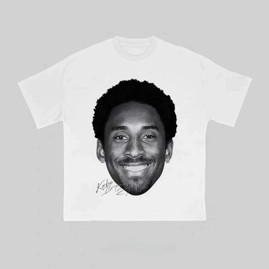 Summer Cotton T-shirts Streetwear Quality Basketball Kobe Bryant Graphics Printed Loose Oversized Tees Tops Men T Shirt