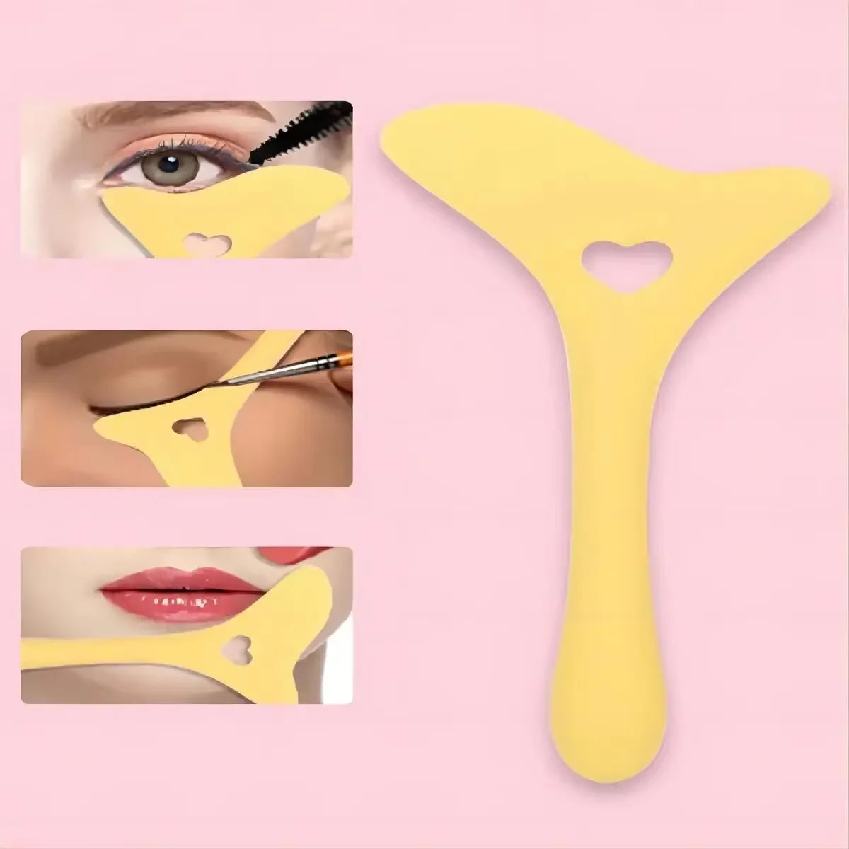 Effortless Winged Eyeliner Stencil Kit - Precision Silicone Tips for Cat Eye, Brow Pencil, & Smoky Shadow Guide - Reusable, Time