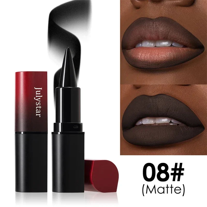 Tapered Nib Lip Liner Pencil Long-Lasting Matte Black Brown Velvet Lipstick Waterproof Natural Slim Lip Liner Makeup Cosmetics